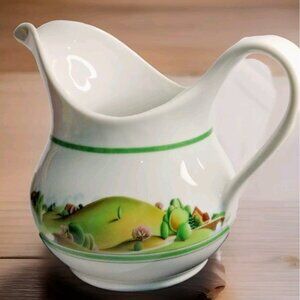 Italain Pitcher Rural Landscape  1980's  by Estee Lauder